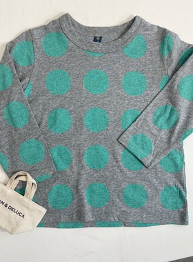 100-130日系潮童马牌男女童纯棉薄款长袖T恤