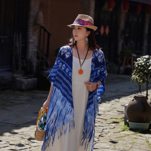 COCOa小苏云南古镇旅游拍照穿搭民族风披肩女春夏季防晒披肩外搭