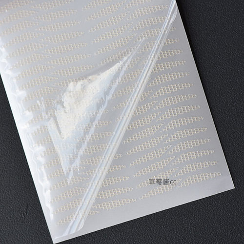小斜切遇水即可粘分段式双眼皮贴隐形无痕蕾丝镂空自然美目免胶水