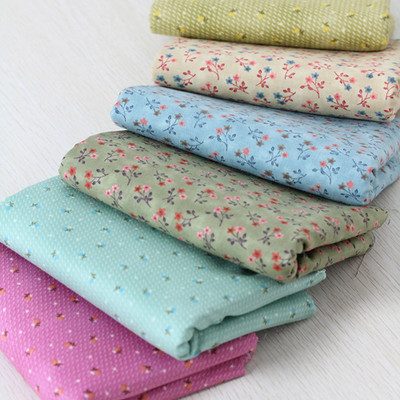 韩国进口布料印花1/4码手工diy