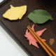 日本进口Ceramic Japan 枝叶系列筷枕陶瓷筷托设计师树叶筷子架