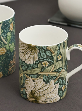 英国进口Spode Morris&Co系列陶瓷马克杯复古水杯欧式茶杯咖啡杯