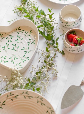 英国portmeirion波特美林幸运叶系列陶瓷餐盘餐碗调味碟欧式餐具