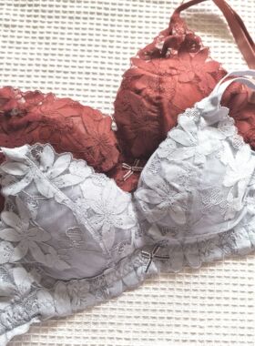 流星谷品牌撤柜尾货内衣38/85B杯柔软中薄杯无钢圈文胸蕾丝美胸