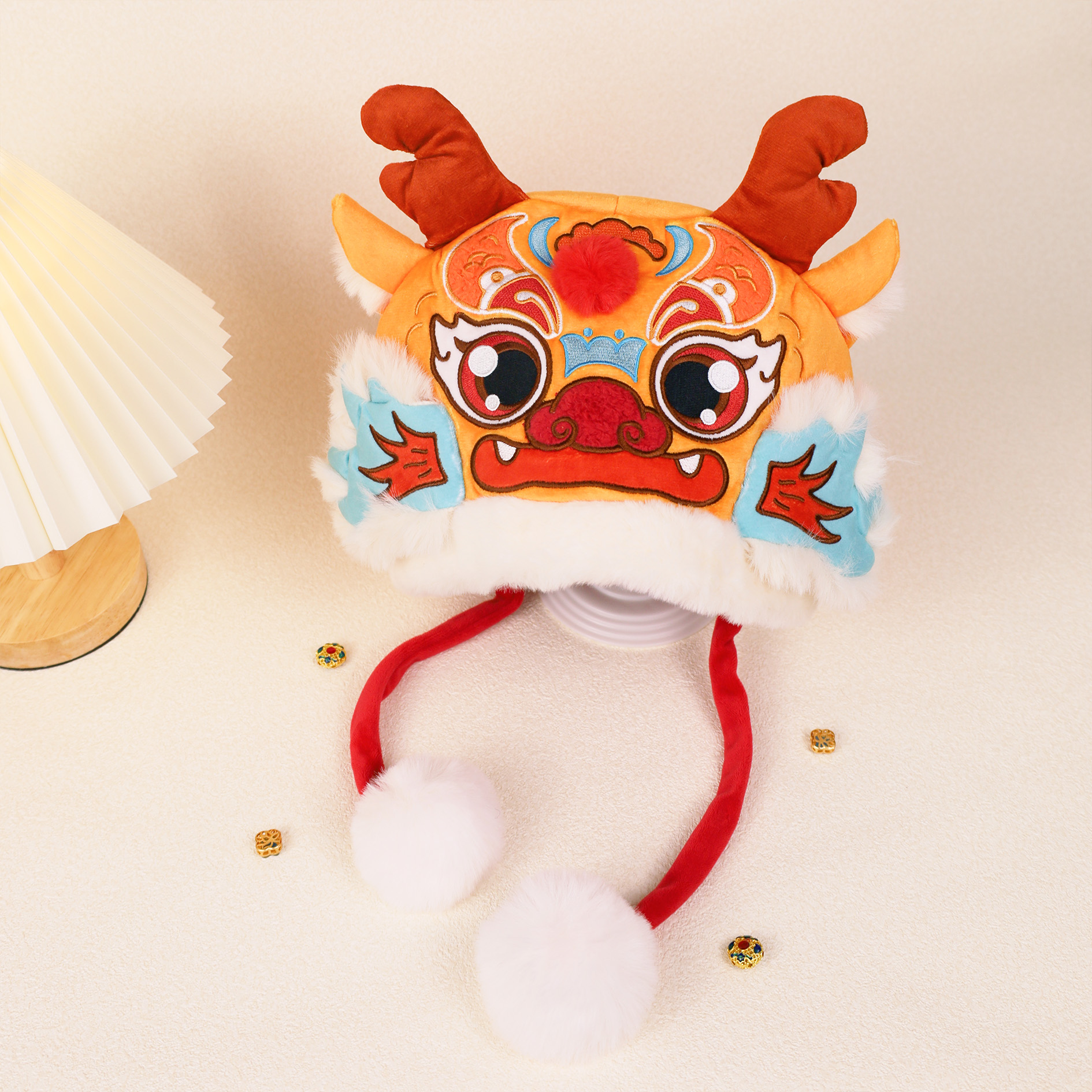 虎嗷喵非遗龙头帽中国风原创设计