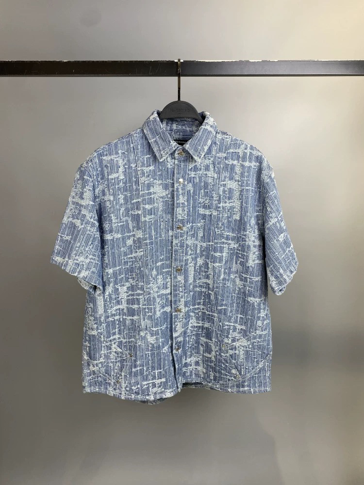 B1CJF2601/2353 太平鸟男装2025年夏季新款牛仔休闲外穿式衬衫潮