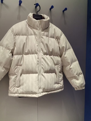 B1ACE4305 太平鸟男装冬季新款米色加厚宽松休闲保暖PU羽绒服外套