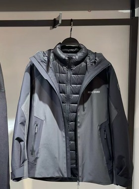 B2BCF4220/B2ACF420C 太平鸟男装2025冬季新款宽松工装冲锋衣外套