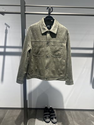 B1BCF3425 太平鸟男装2025年秋季新款时尚百搭落肩翻领夹克外套潮