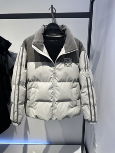 时尚 B1ACE4445 新装 2024冬季 休闲潮流立领拼色羽绒服潮 太平鸟男装