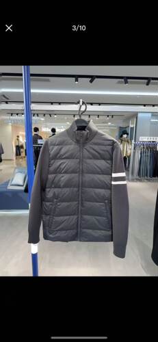 B1ACF4B30 太平鸟男装冬季新款修身时尚商务薄拼接鹅绒羽绒服外套