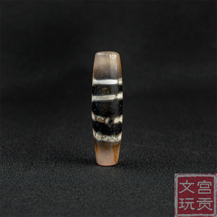 藏传文玩清代老线珠天珠配饰西藏特色吊坠挂件散珠配珠