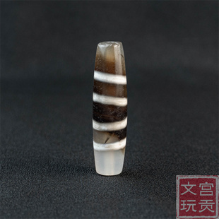 藏传文玩清代老线珠天珠配饰西藏特色吊坠挂件散珠配珠