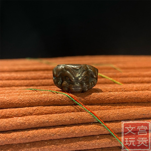 新款藏传天铁小元素复刻老铜象鼻神背云挂件配饰