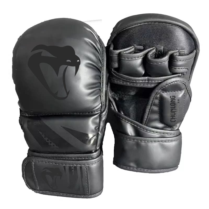 thumbnail for Half-Finger Boxing Gloves for Men and Women, Mma Gloves for Adults and Children, Professional Martial Arts Fighting Thickened Sml Protective Gloves