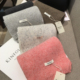温暖色系高品质WOOL100%羊毛围巾女冬季 百搭雪花纯色保暖羊绒围脖