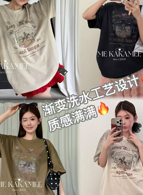 ME KAKAMEE-母花卉大版短袖T恤（含100棉料）(单卖T恤不含搭配)95