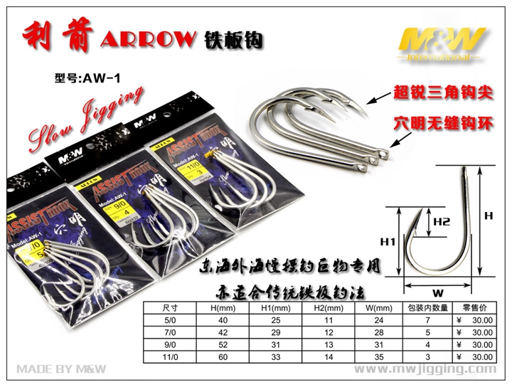 mw利箭铁板钩东海外船深海巨物