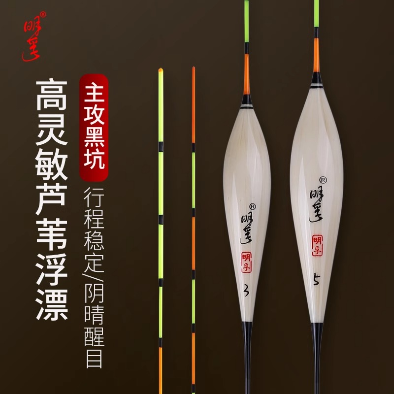 明孚芦苇浮漂枣核行程鲫鱼漂