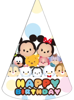 Q版迪士尼tsum公仔头卡哇伊女孩生日派对玩具头饰帽子形吹龙