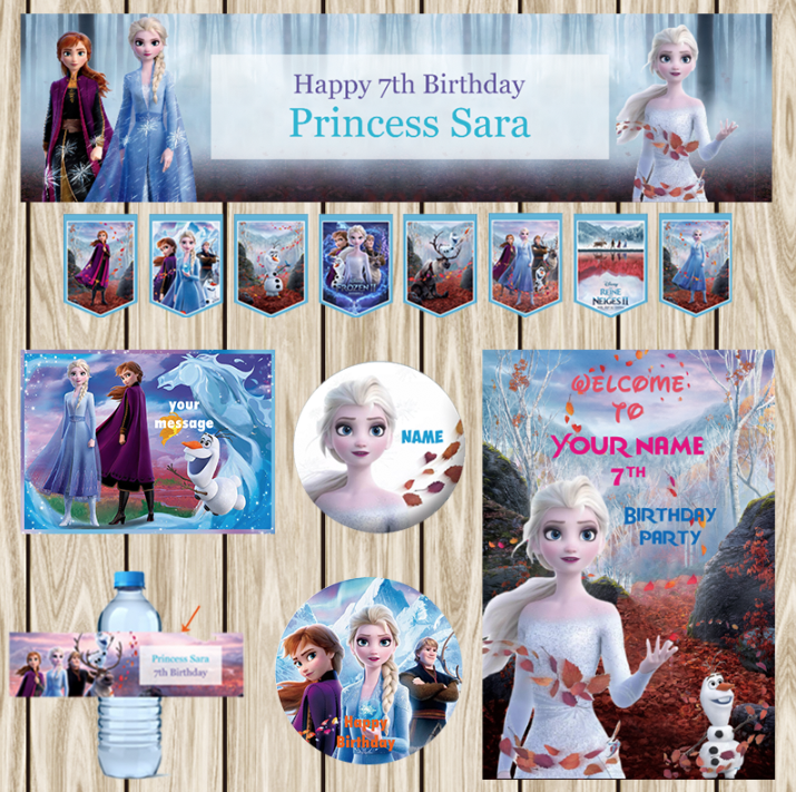 frozen冰雪奇缘公主elsa爱莎派对