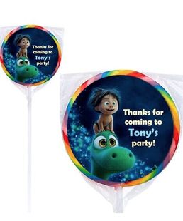 新恐龙当家大时代棒棒糖贴派对甜品装饰糖果个性化的彩虹波板糖