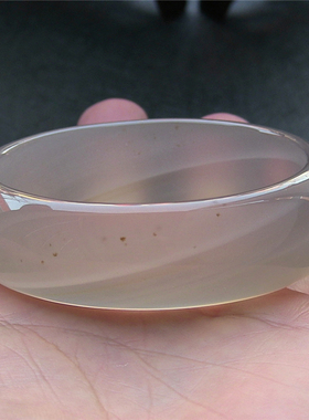 天然巴西加宽加厚小碎花玛瑙手镯