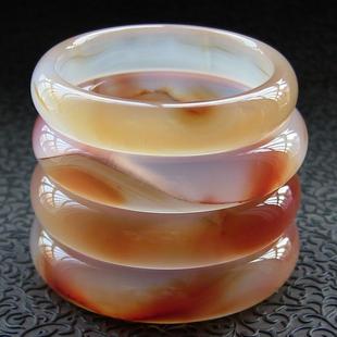 瑕疵品专区/天然巴西红玛瑙手镯/加厚不加宽/水润通透玉髓No:71