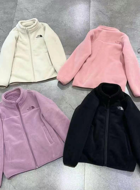 大E小e2024冬新款摇粒绒立领拉链外套男女童校服神器保暖加绒2735