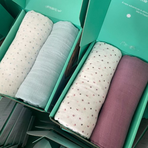 有ji棉muslin双层纱包巾