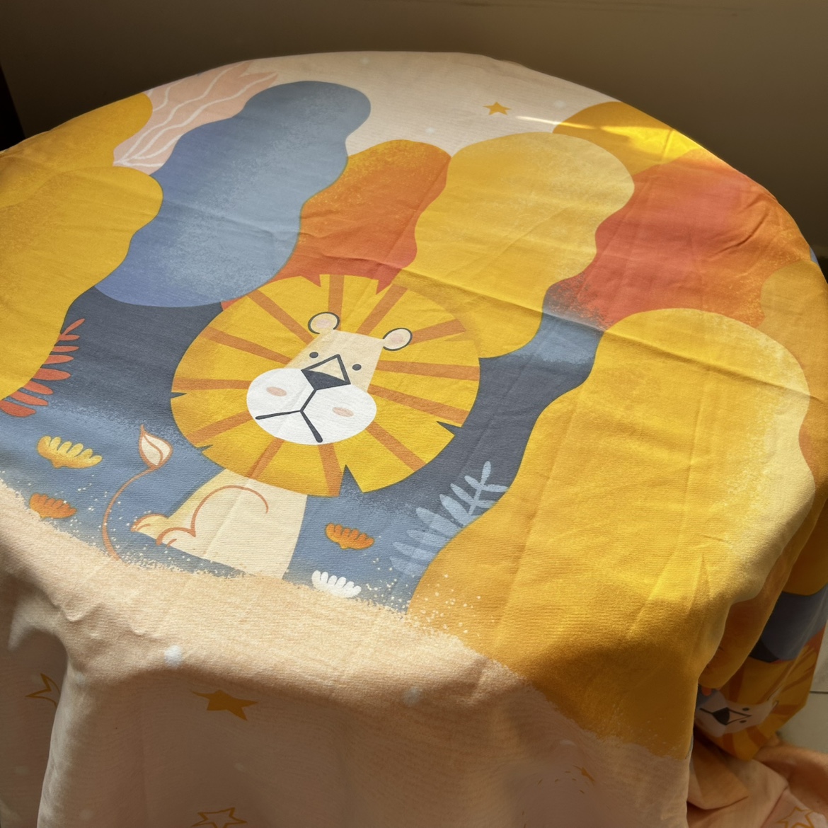 大pai纯棉磨毛床单床笠被套微瑕包邮卡通小狮子