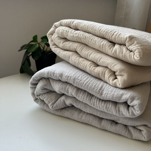 微瑕疵纯棉绉布双层纱布