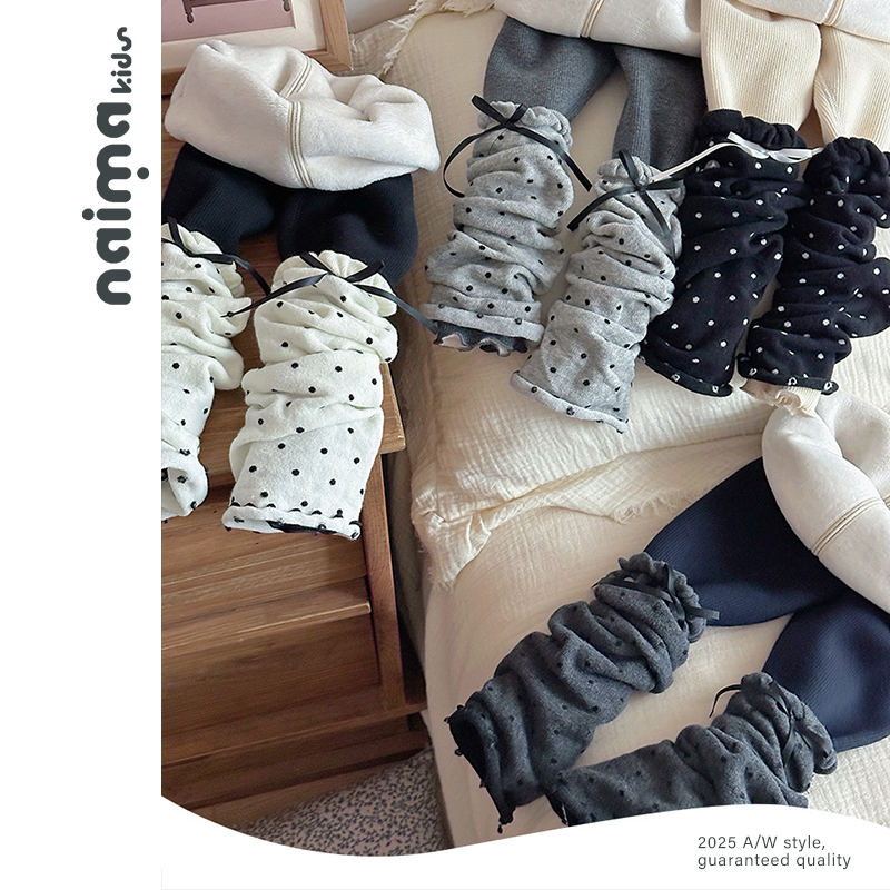 加绒打底裤送堆堆袜2025新款女童高弹打底裤百搭加厚裤子