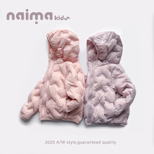 【连帽轻羽绒】2025冬季90白鸭绒女童轻羽绒服内胆连帽轻羽绒内搭