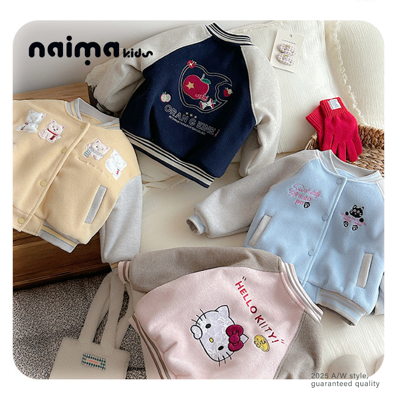 女童夹棉棒球服2025秋冬新款韩版洋气儿童装小女孩厚外套潮