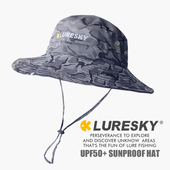 路亚帽子遮阳帽户外钓鱼防晒透气渔夫帽 LURESKY防紫外线upf50