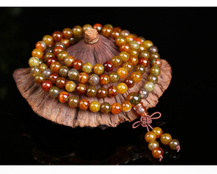 天然龙纹佛珠念珠手珠手串手钏玛瑙手链男款女士龙鳞石项链持珠