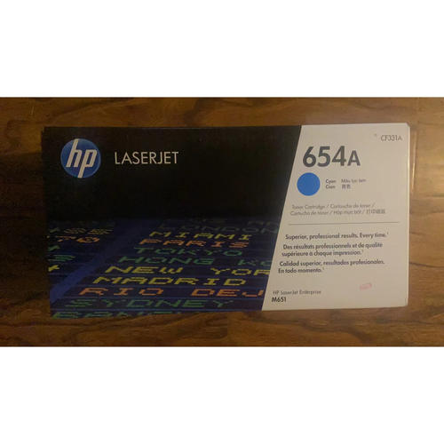 原装正品 HP654A惠普CF331A青色硒鼓M651N M651DN打印机硒鼓