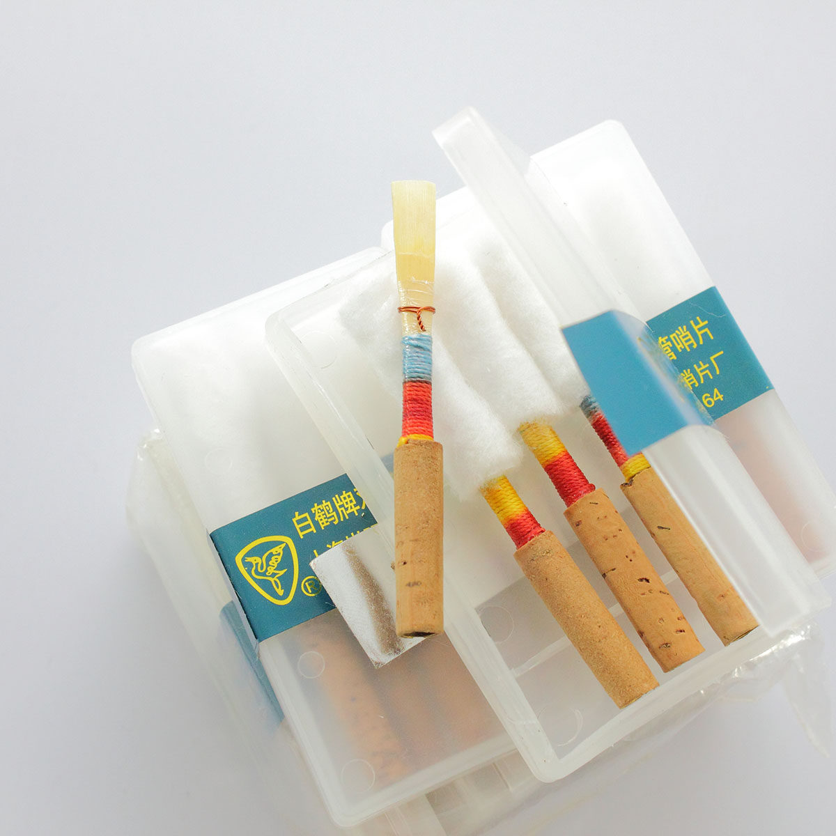 白鹤牌四片装高档双簧管哨片哨子哨头吹嘴oboe