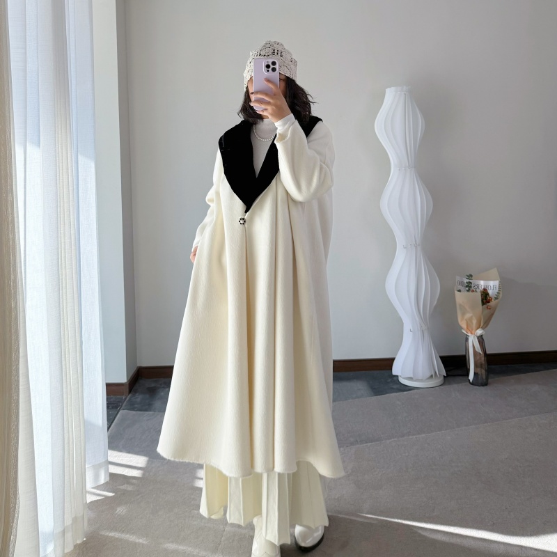 戴安娜王妃同款丝绒大衣