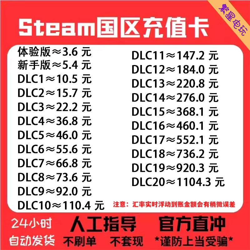 自动秒发】中国区steam充值卡Steam余额钱包码国区余额黑神话悟空