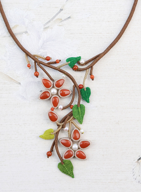 栖石原创中级编绳教程红绾项链南红饰品手工编绳首饰