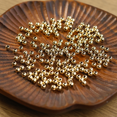 栖石原创包金diy配件圆光手链