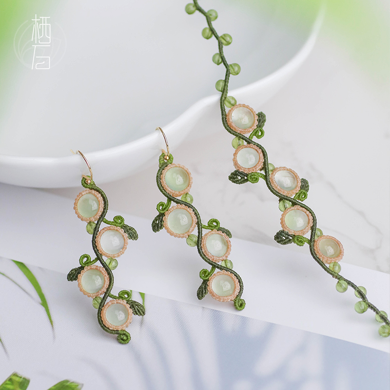 栖石清新天然石女蜡线手工首饰