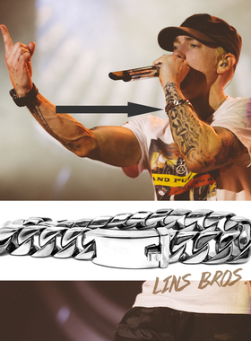 Eminem正确版本阿姆钛钢手链