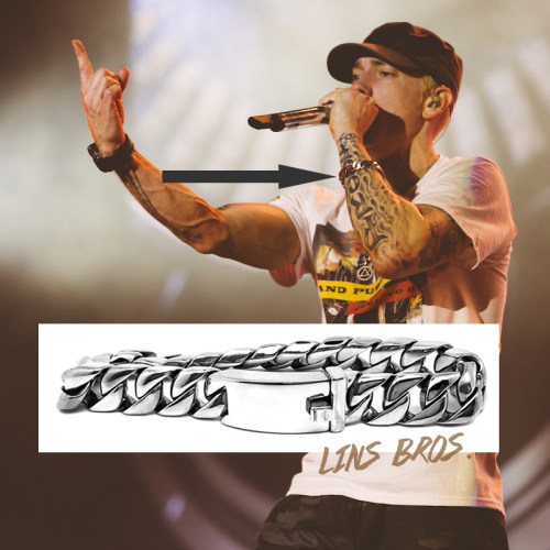 Eminem正确版本阿姆钛钢手链