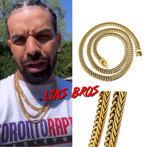 Drake同款项链不掉色镀金