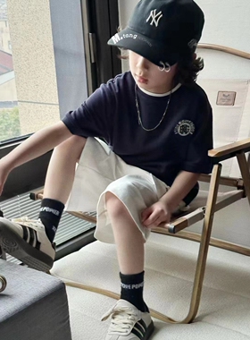 真皮德训鞋tooda韩国儿童春秋新款小白鞋板鞋休闲魔术贴运动鞋