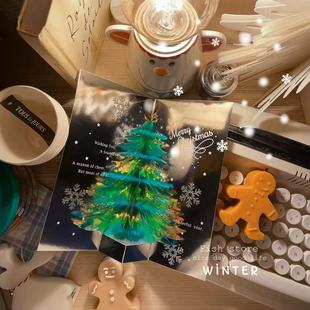 *Fish store*立体圣诞树节日装扮圣诞卡片贺卡装饰品礼物礼品
