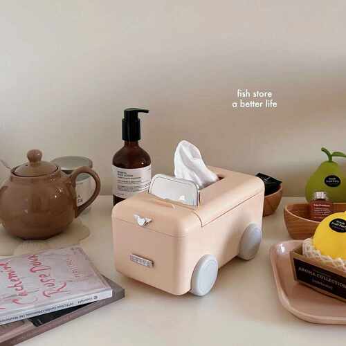 卧室可爱卡通创意汽车收纳纸巾盒